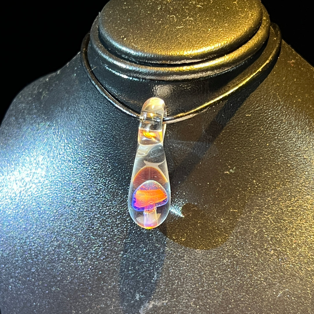Mushroom Drop Pendant Jewelry Beezy Glass   