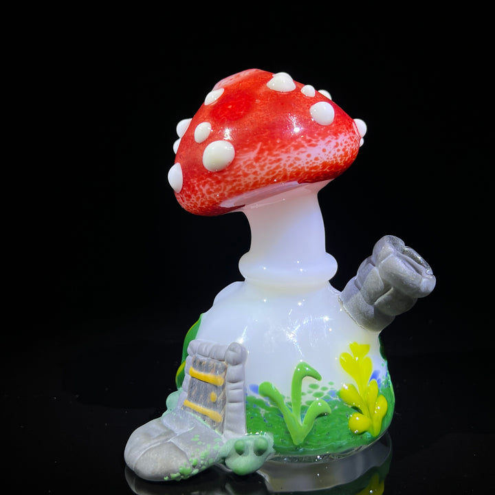 Fairy House Mushy Pipe Glass Pipe Fiona Phoenix Fire   