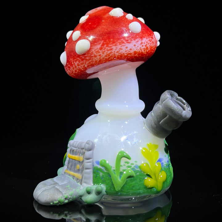 Fairy House Mushy Pipe Glass Pipe Fiona Phoenix Fire   