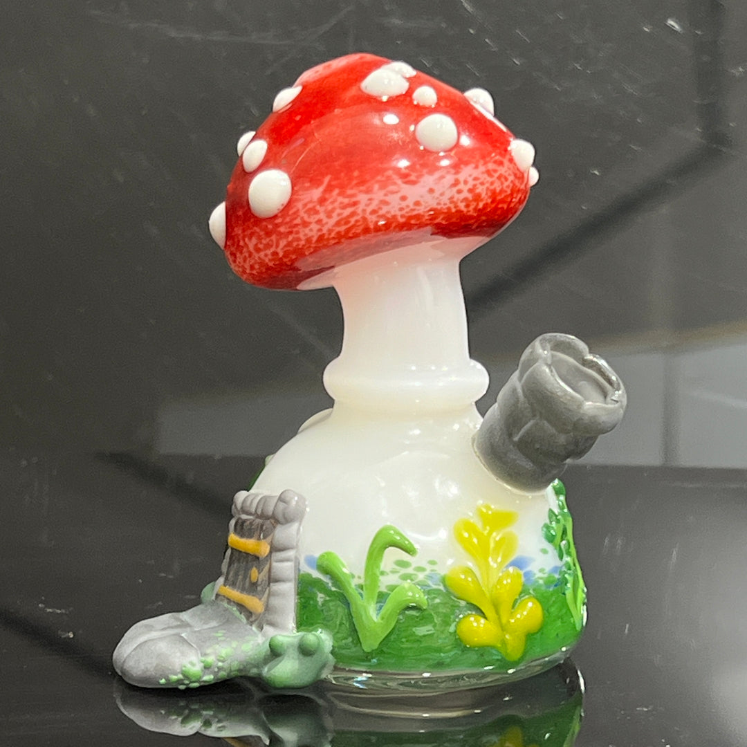 Fairy House Mushy Pipe Glass Pipe Fiona Phoenix Fire   