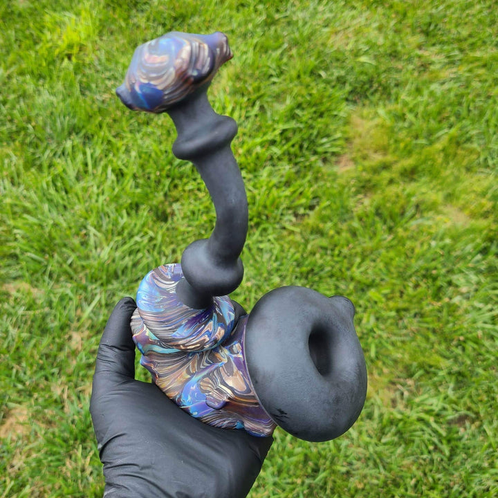 Wood Grain Sherlock Pipe Glass Pipe Neemo Glassworks   