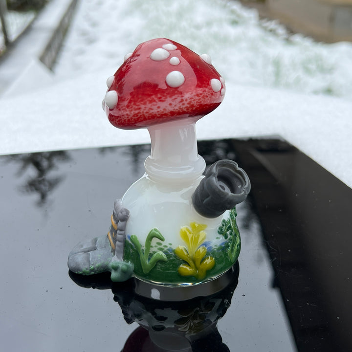 Fairy House Mushy Pipe Glass Pipe Fiona Phoenix Fire   