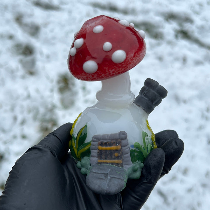 Fairy House Mushy Pipe Glass Pipe Fiona Phoenix Fire   