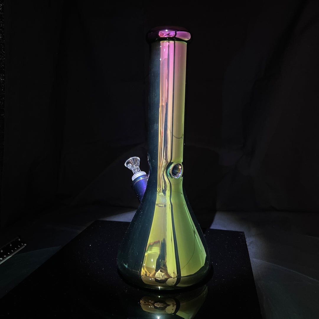 Lustrous Iridescent Bong 13" Glass Pipe TG   