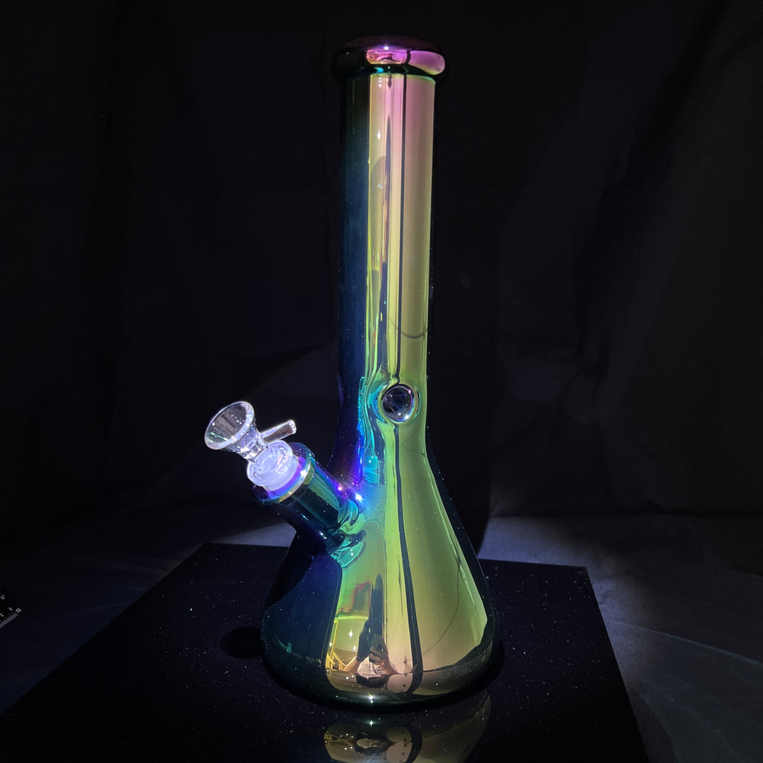 Lustrous Iridescent Bong 13" Glass Pipe TG   