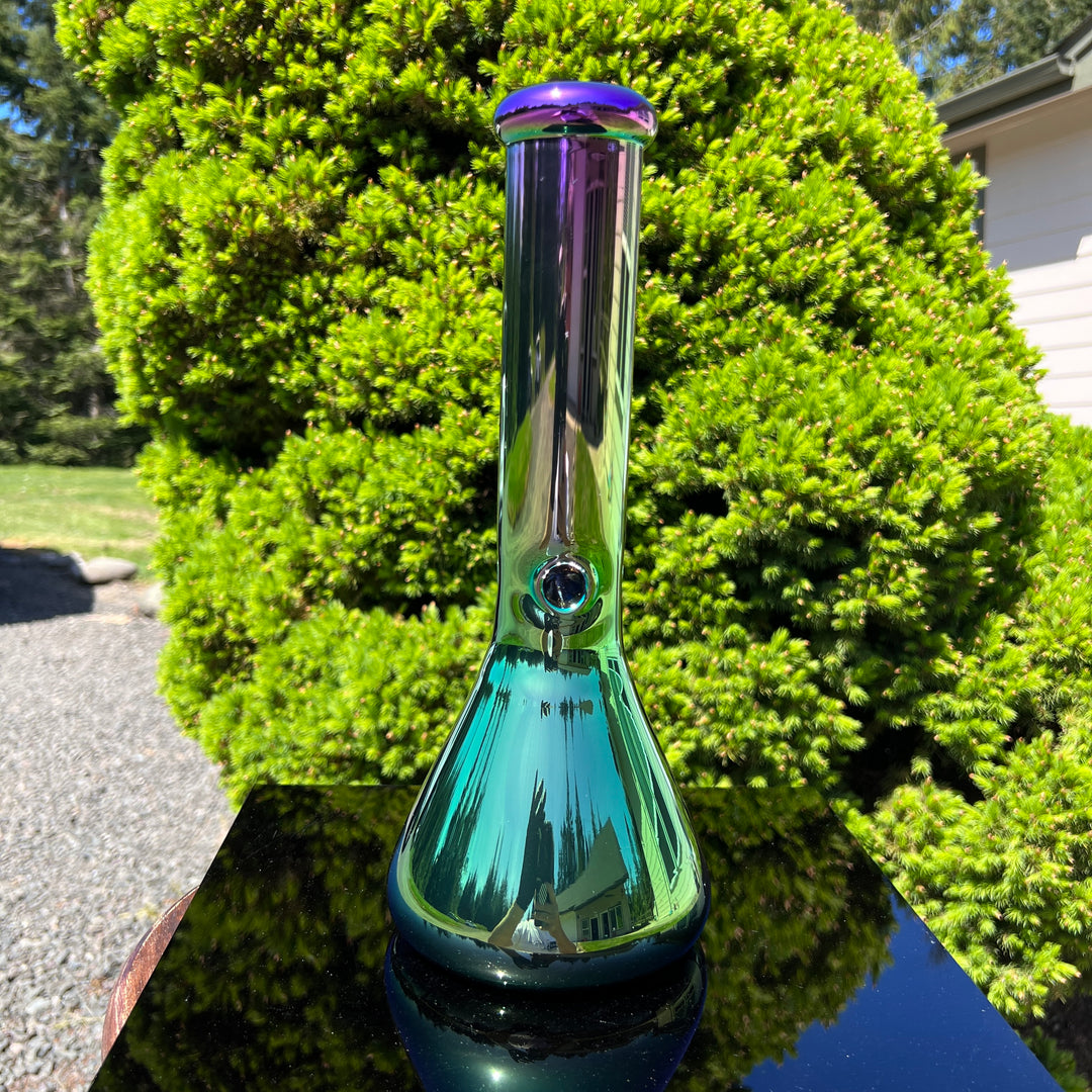 Lustrous Iridescent Bong 13" Glass Pipe TG   