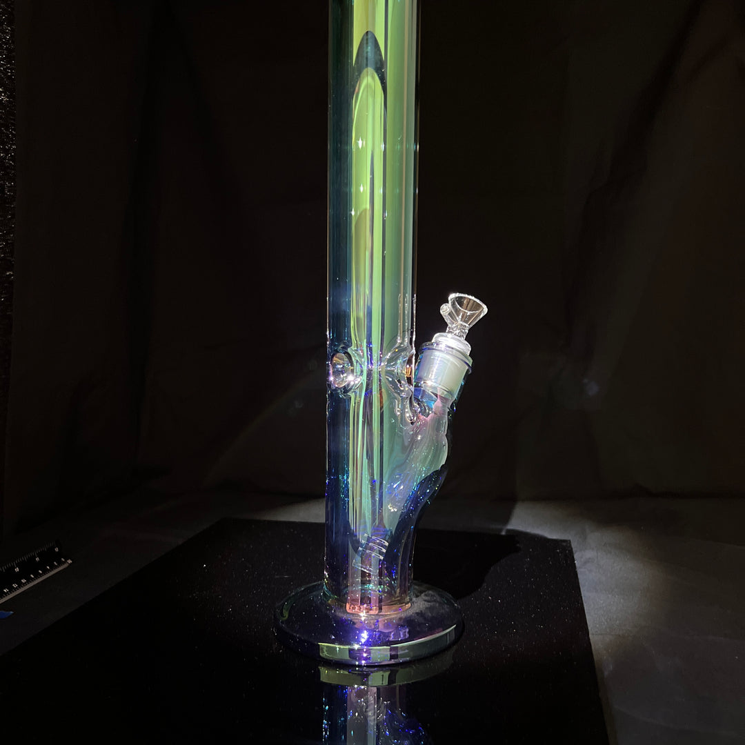 Lustrous Iridescent 18" Straight Bong Glass Pipe NorCal Glass   