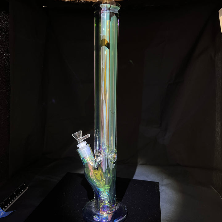 Lustrous Iridescent 18" Straight Bong Glass Pipe NorCal Glass   