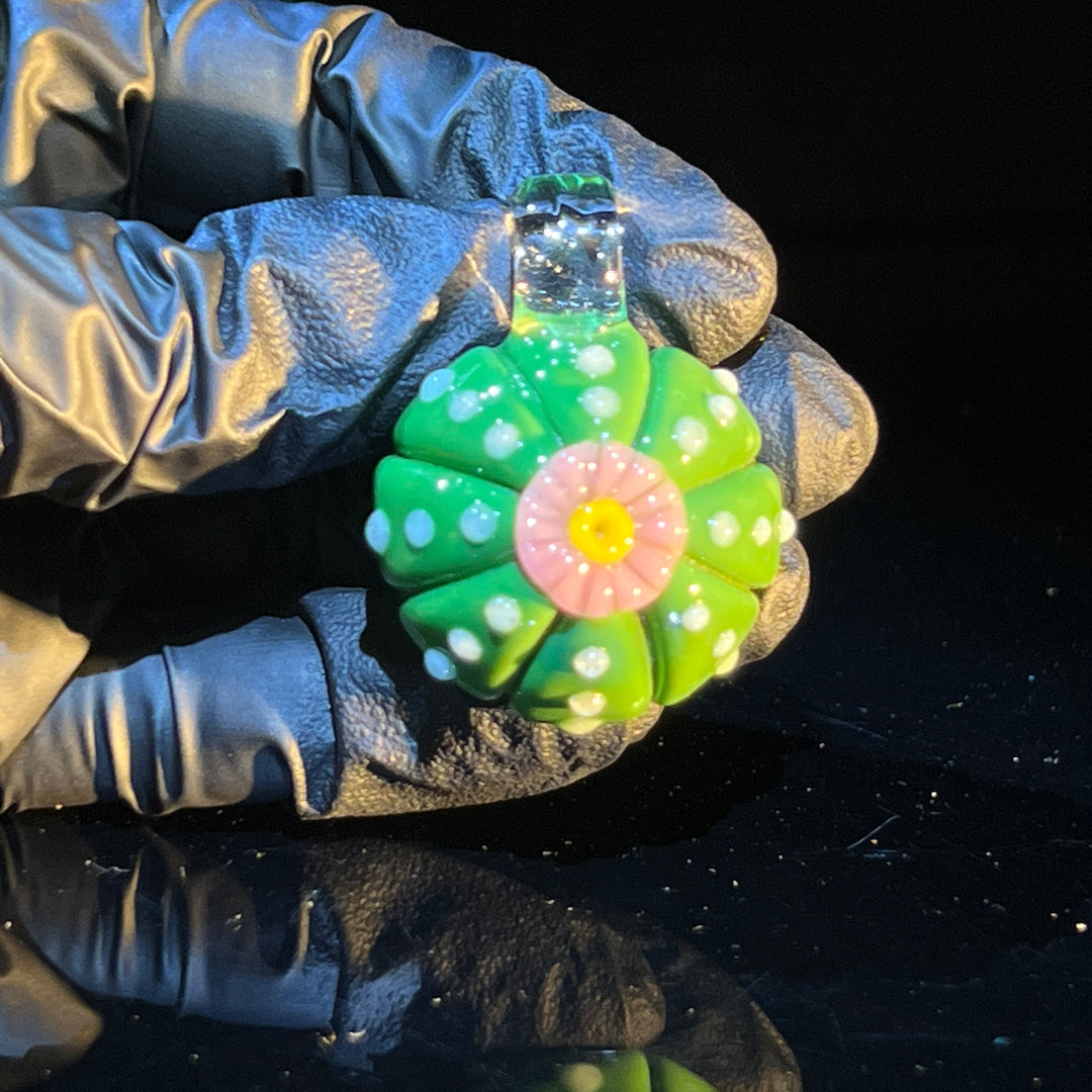 Peyote Pendant Jewelry Glass Happy   