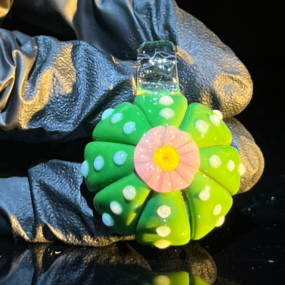 Peyote Pendant Jewelry Glass Happy   