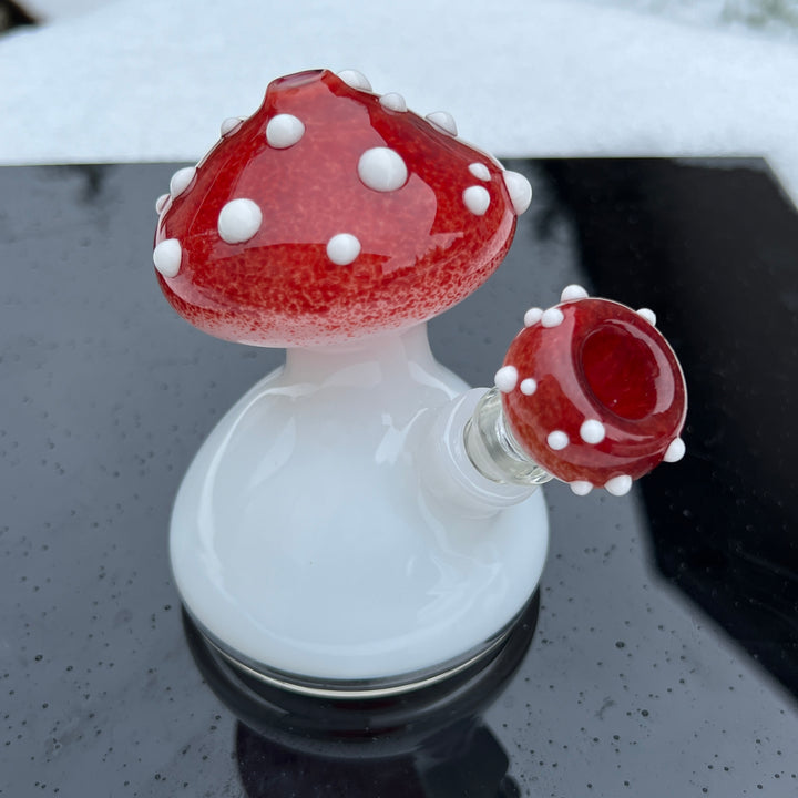 Toadstool Mini Rig Glass Pipe Fiona Phoenix Fire   