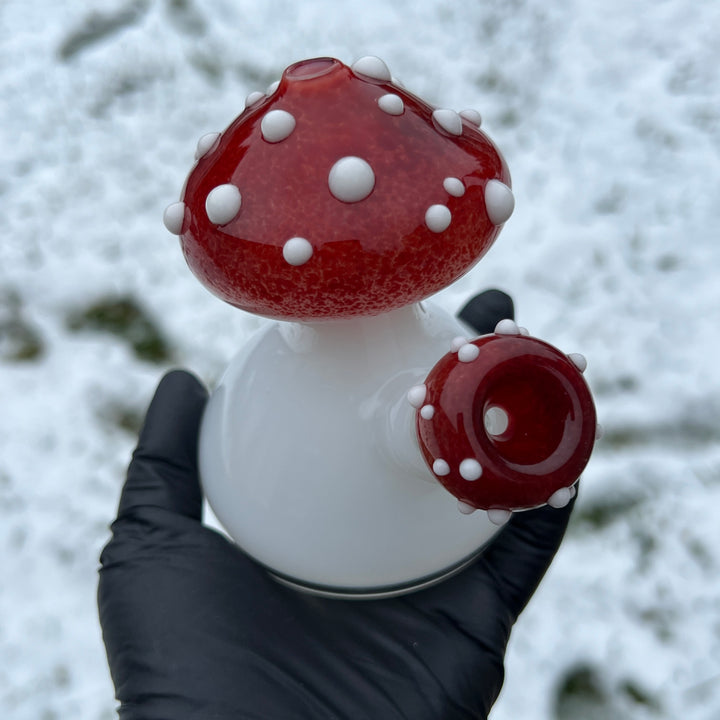 Toadstool Mini Rig Glass Pipe Fiona Phoenix Fire   