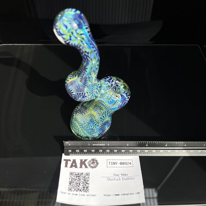 Sherlock Bubbler Glass Pipe Tiny Mike