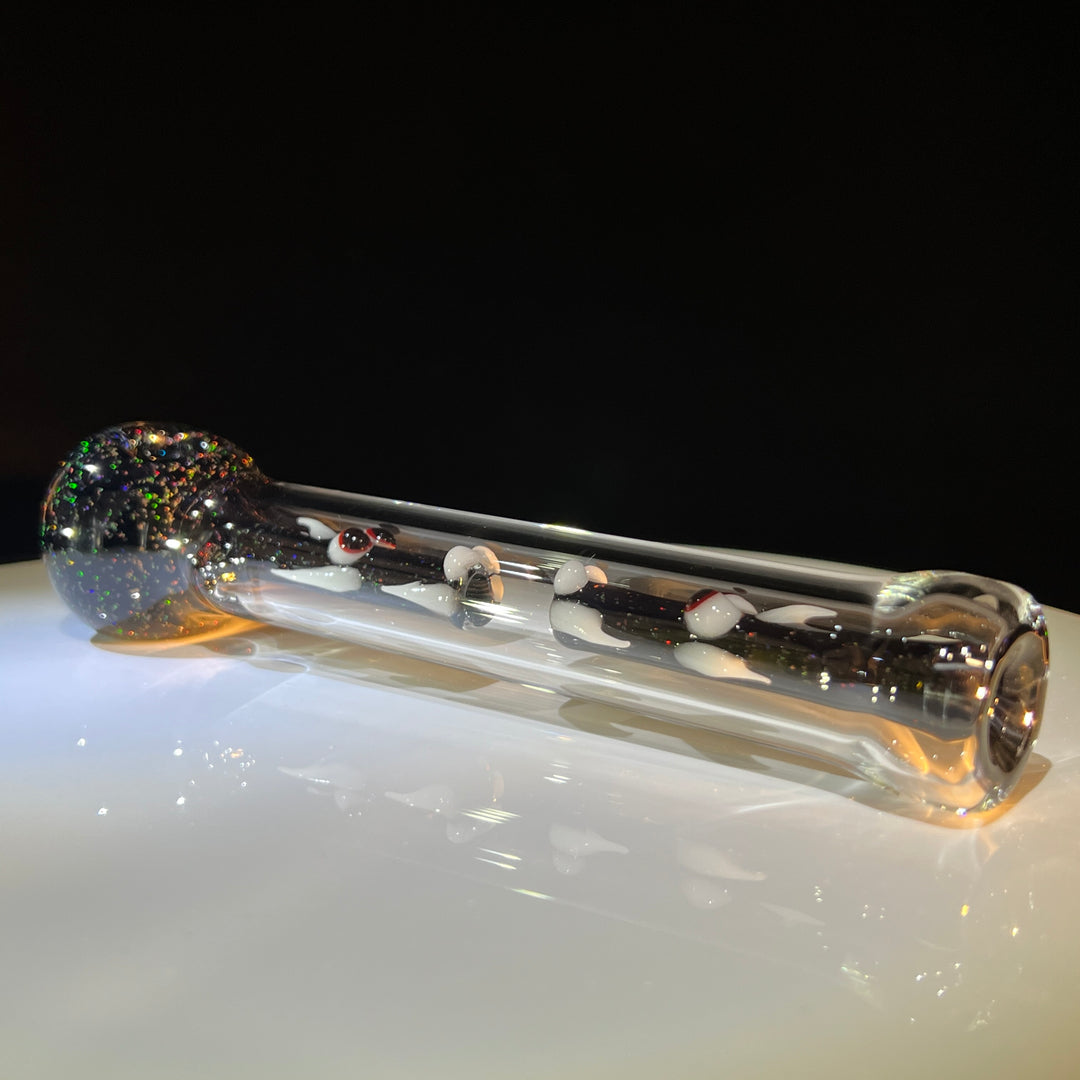 Crushed Opal Double Dragon Glass Pipe Gus Glass   