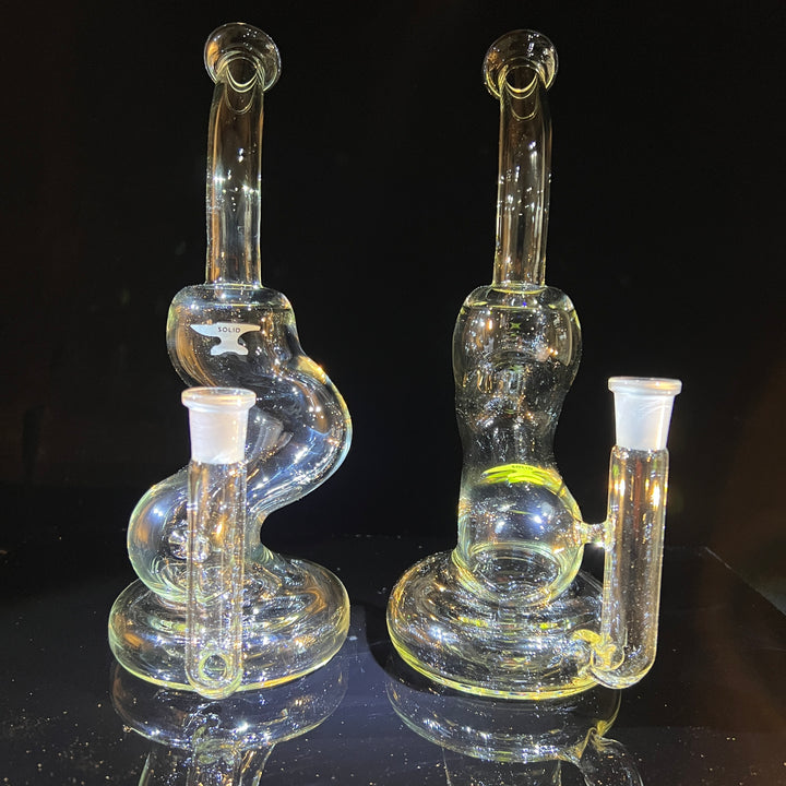 Solid Glass 11" Zong Bubbler Glass Pipe Solid Glass   