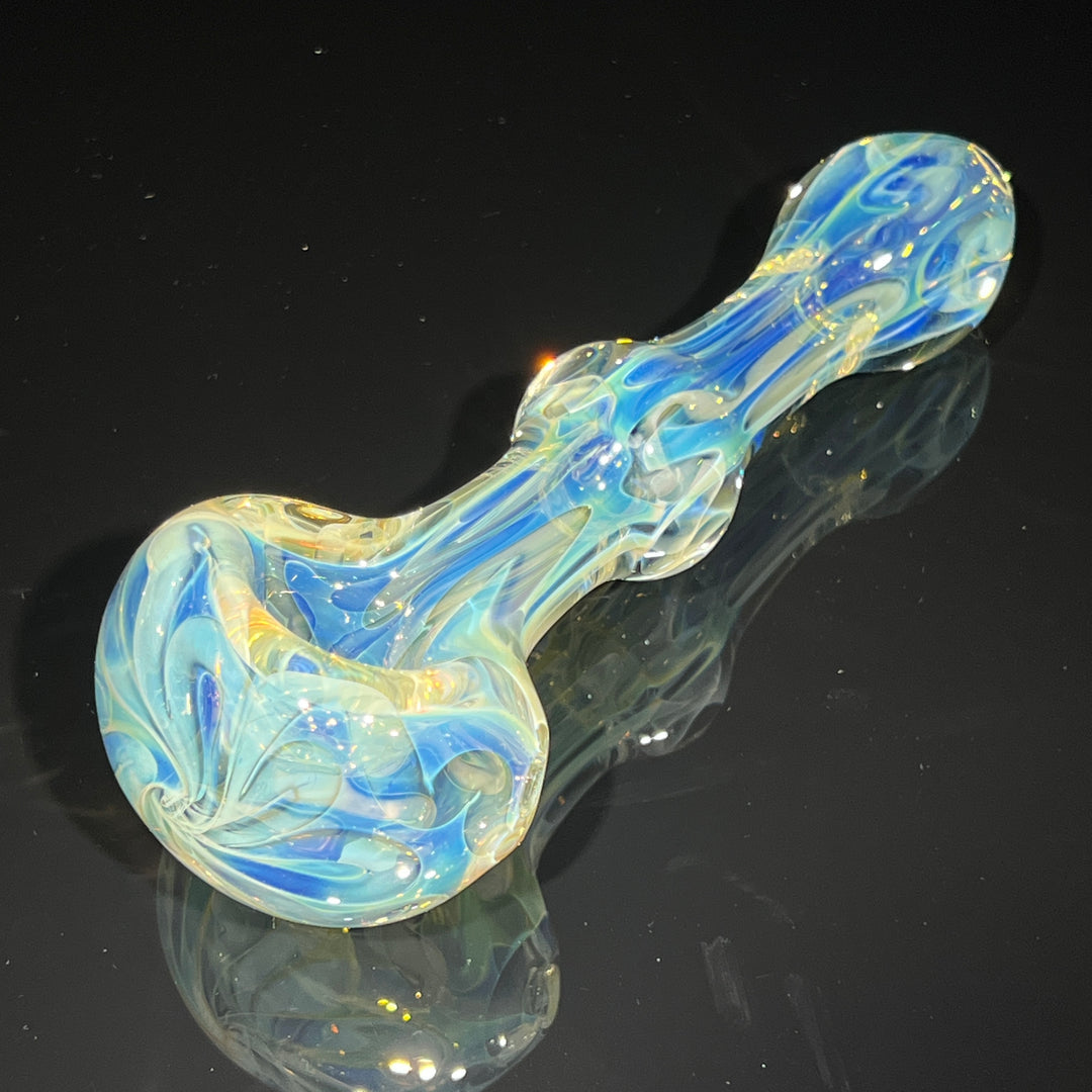 Large Ghost Flame Maria Pipe Glass Pipe Tiny Mike