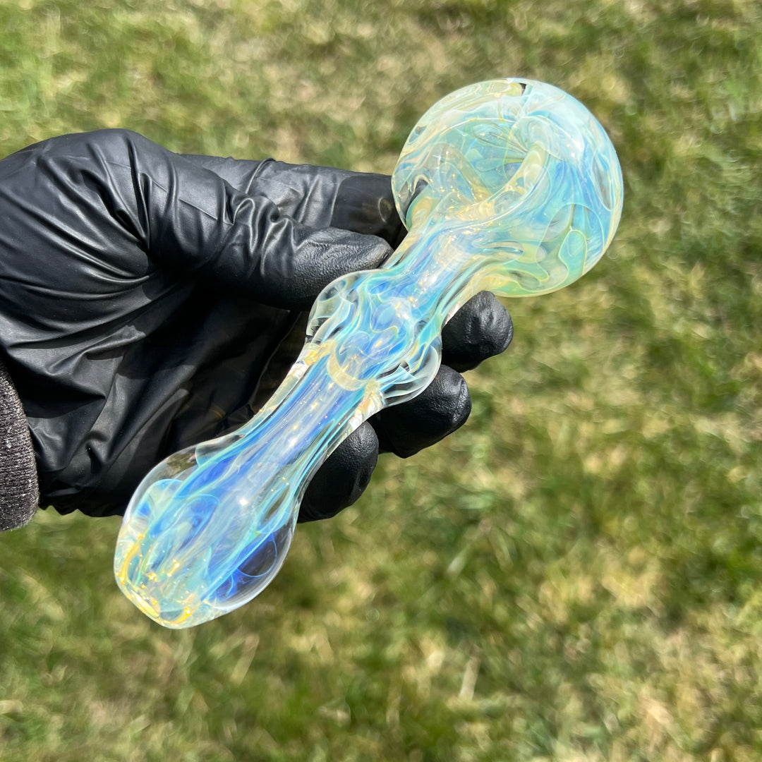 Large Ghost Flame Maria Pipe Glass Pipe Tiny Mike