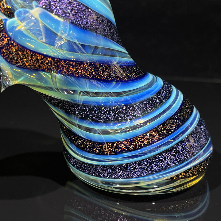 Dichro Fume Swirl Bubbler Glass Pipe Tiny Mike