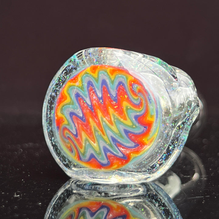 Wig Wag Mini Crushed Opal Dragon Glass Pipe Gus Glass   