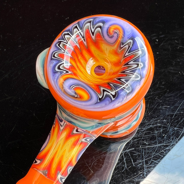 Orange Wig Wag Hammer Glass Pipe Gus Glass   