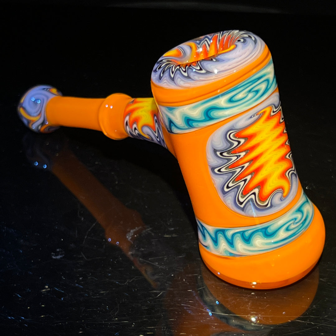 Orange Wig Wag Hammer Glass Pipe Gus Glass   