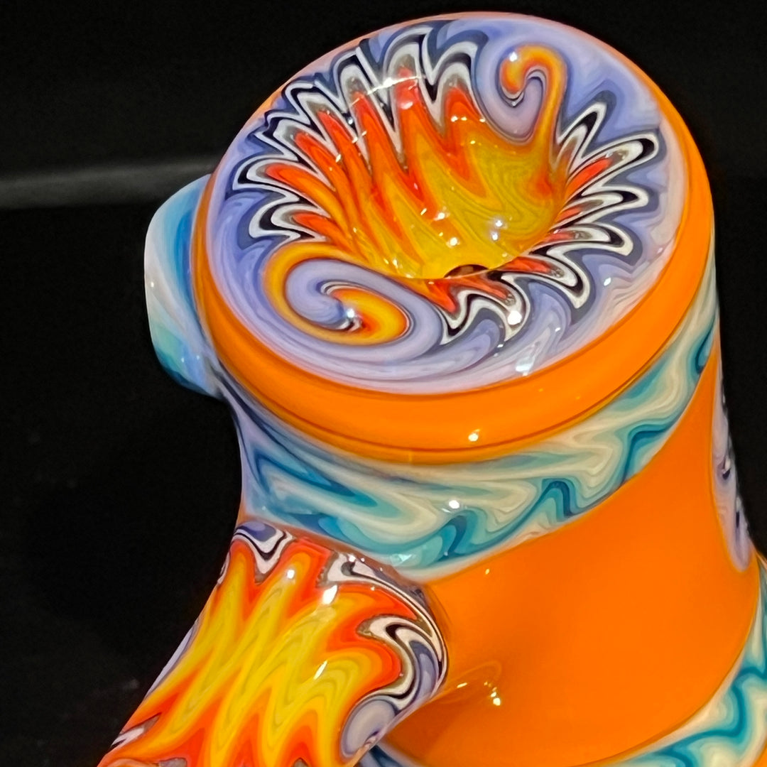 Orange Wig Wag Hammer Glass Pipe Gus Glass   