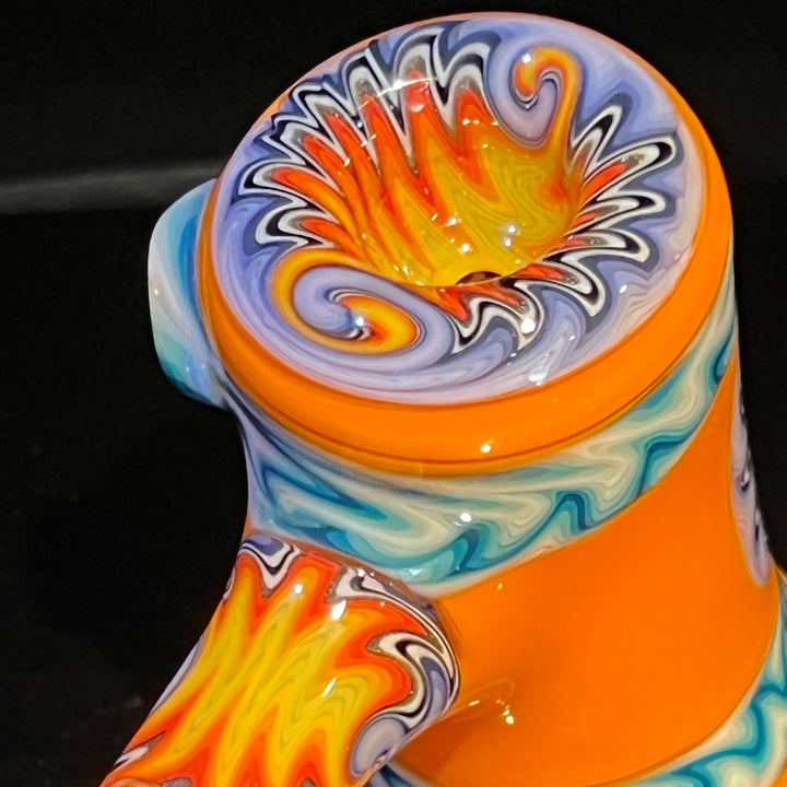 Orange Wig Wag Hammer Glass Pipe Gus Glass   