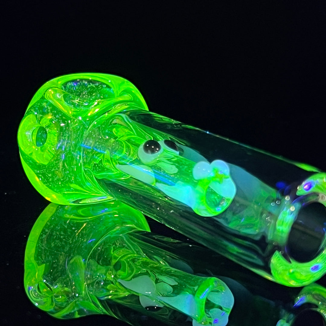 UV Mini Crushed Opal Dragon Glass Pipe Gus Glass   