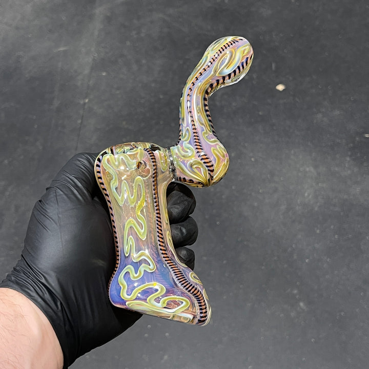 Inside Out Sherlock Bubbler Glass Pipe Tiny Mike