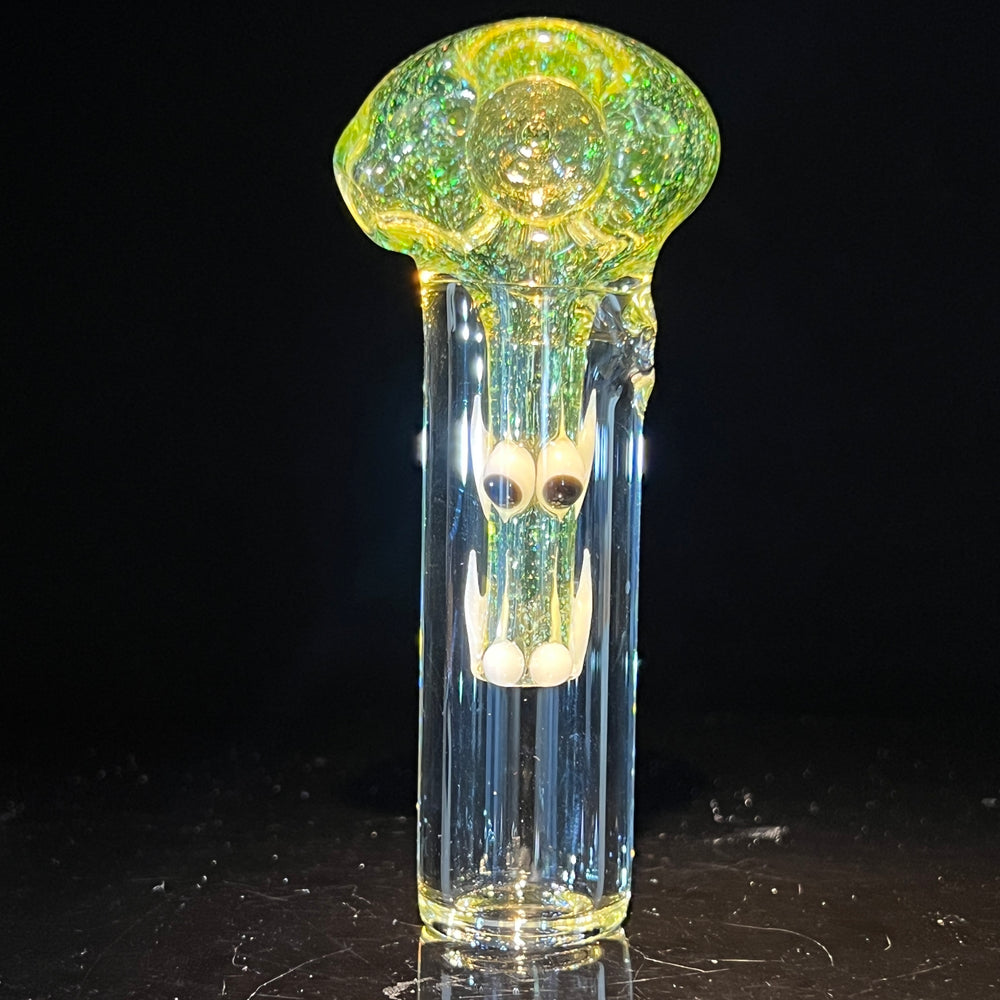 UV Mini Crushed Opal Dragon Glass Pipe Gus Glass   