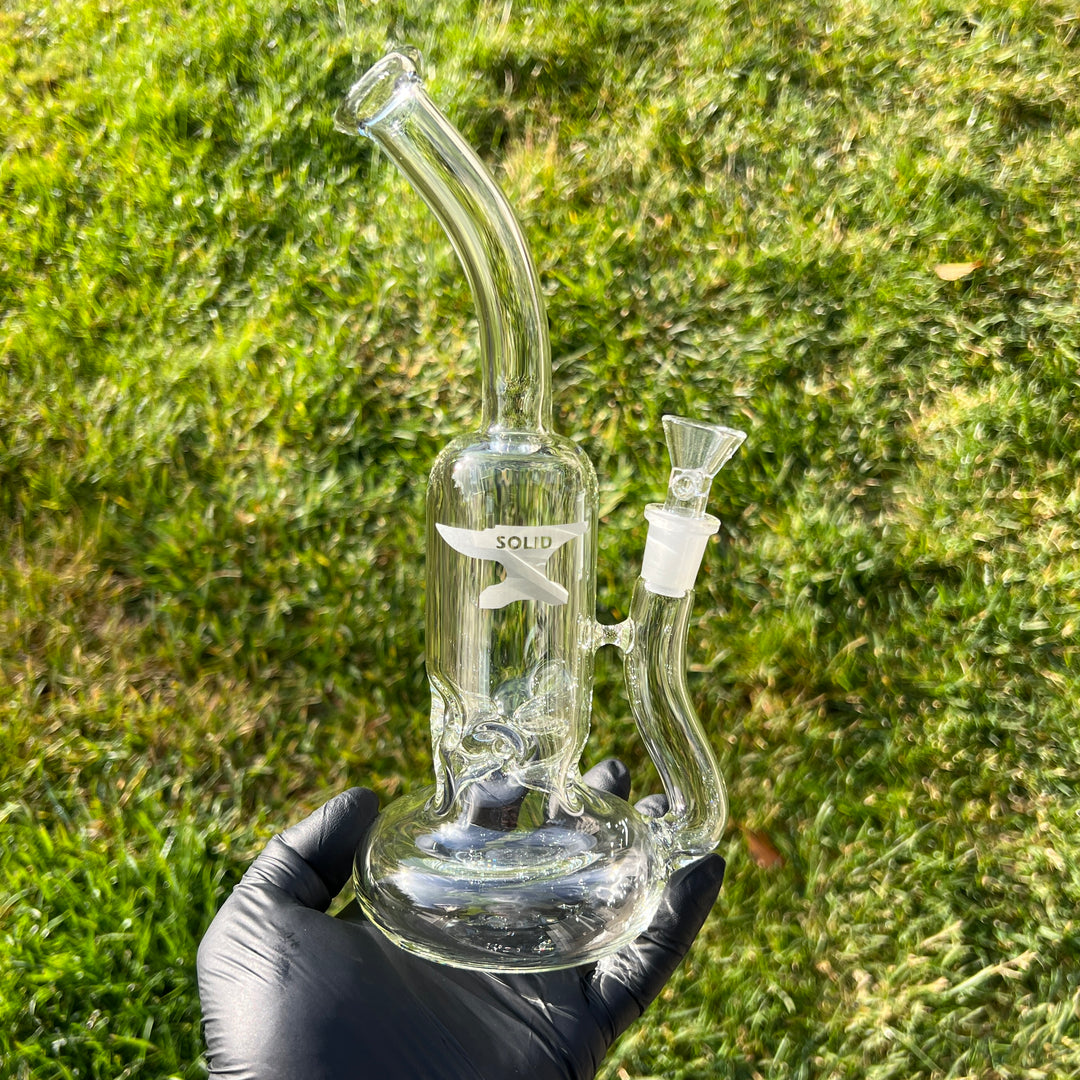 Solid Glass Witch Ball Bubbler Glass Pipe Solid Glass   