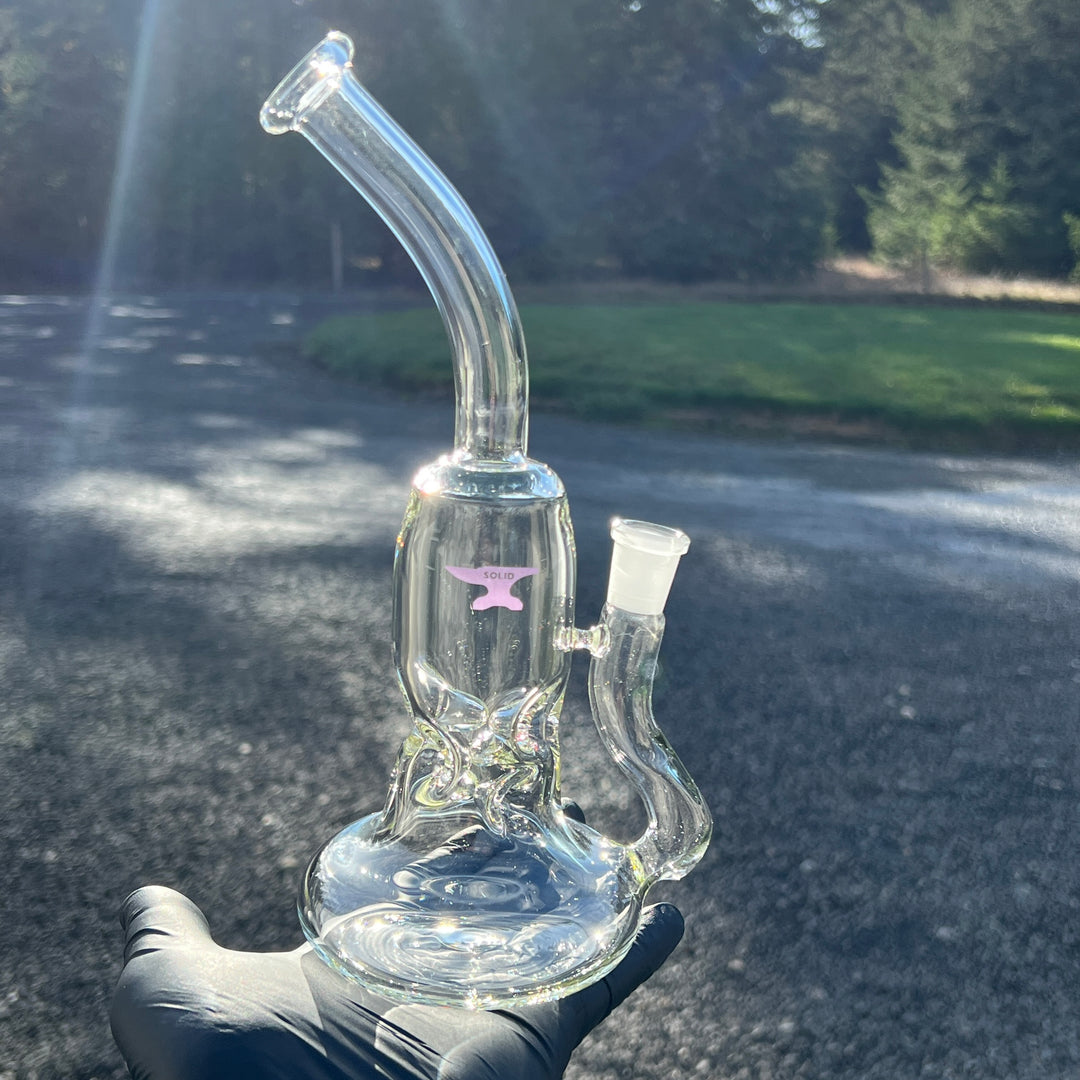 Solid Glass Witch Ball Bubbler Glass Pipe Solid Glass   