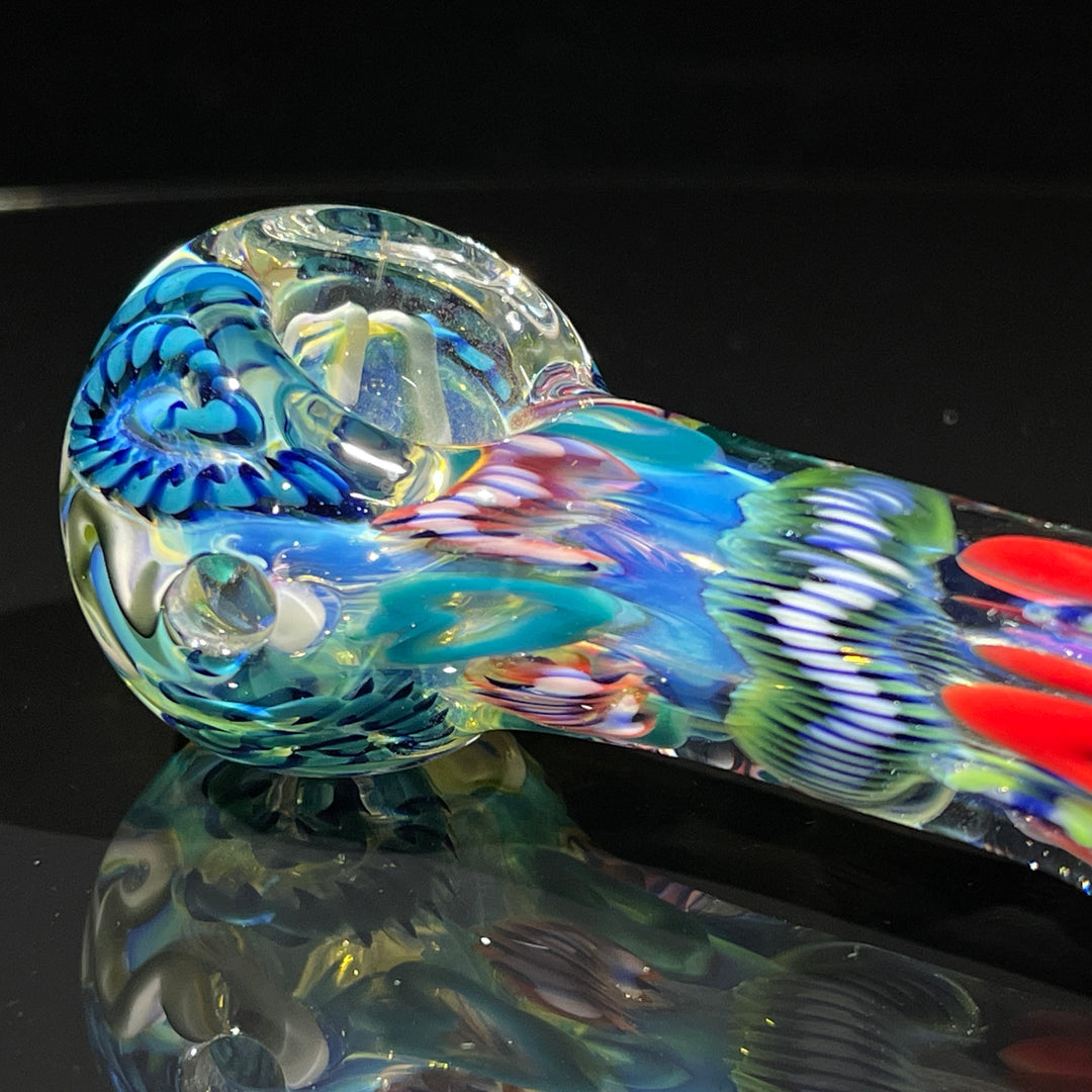 Color Inside Out Spoon Glass Pipe Tiny Mike