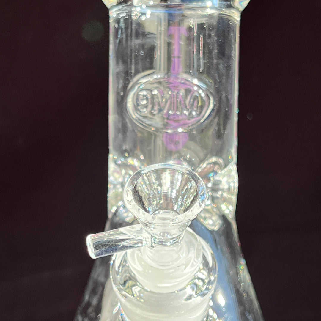 9 mm TAKO Label Beaker Bong Purple-8" Glass Pipe TG   
