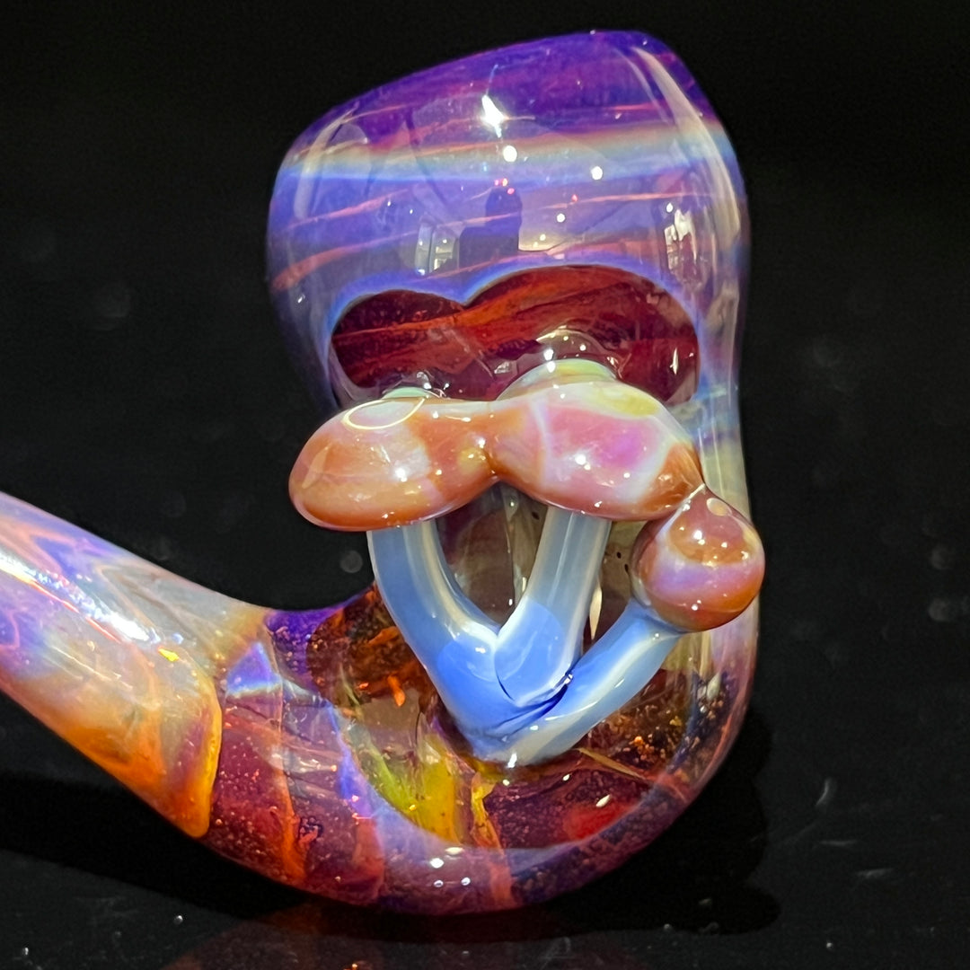 Mushroom Sherlock 3 Glass Pipe Updog Glass   