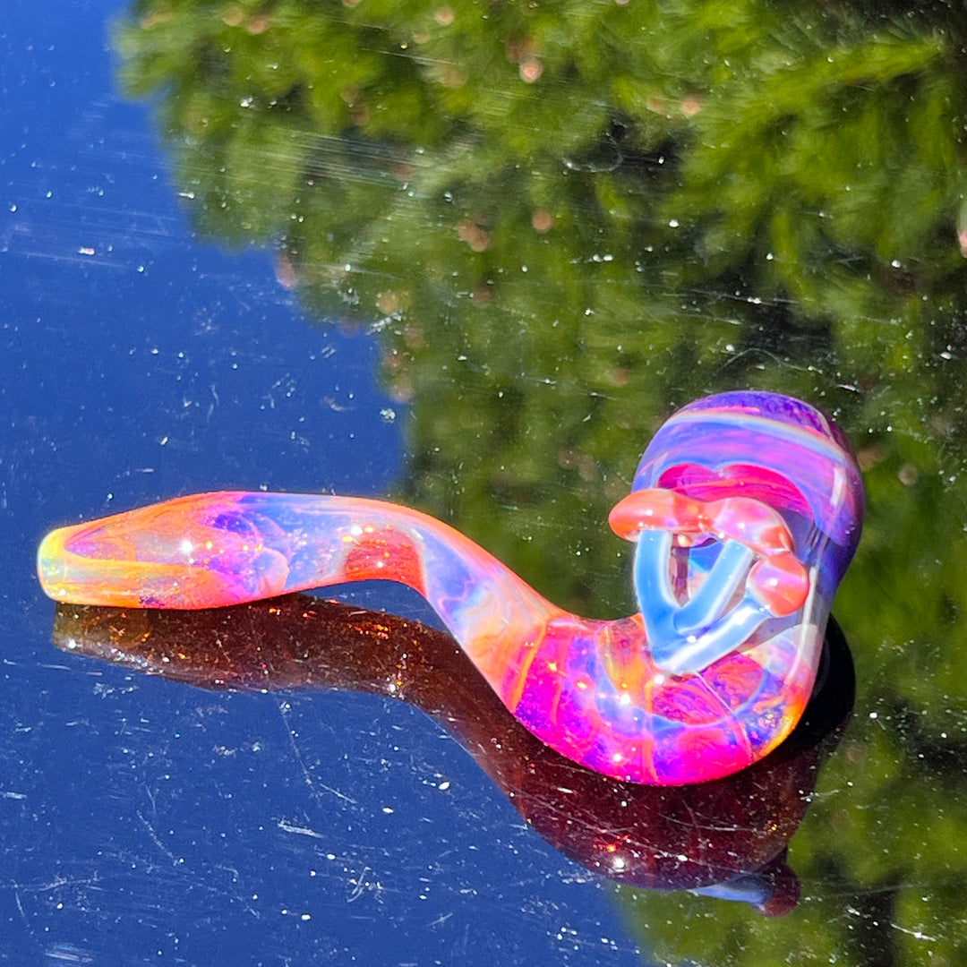 Mushroom Sherlock 3 Glass Pipe Updog Glass   