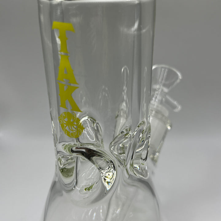 9 mm TAKO Label Beaker Bong Green-8" Glass Pipe TG   