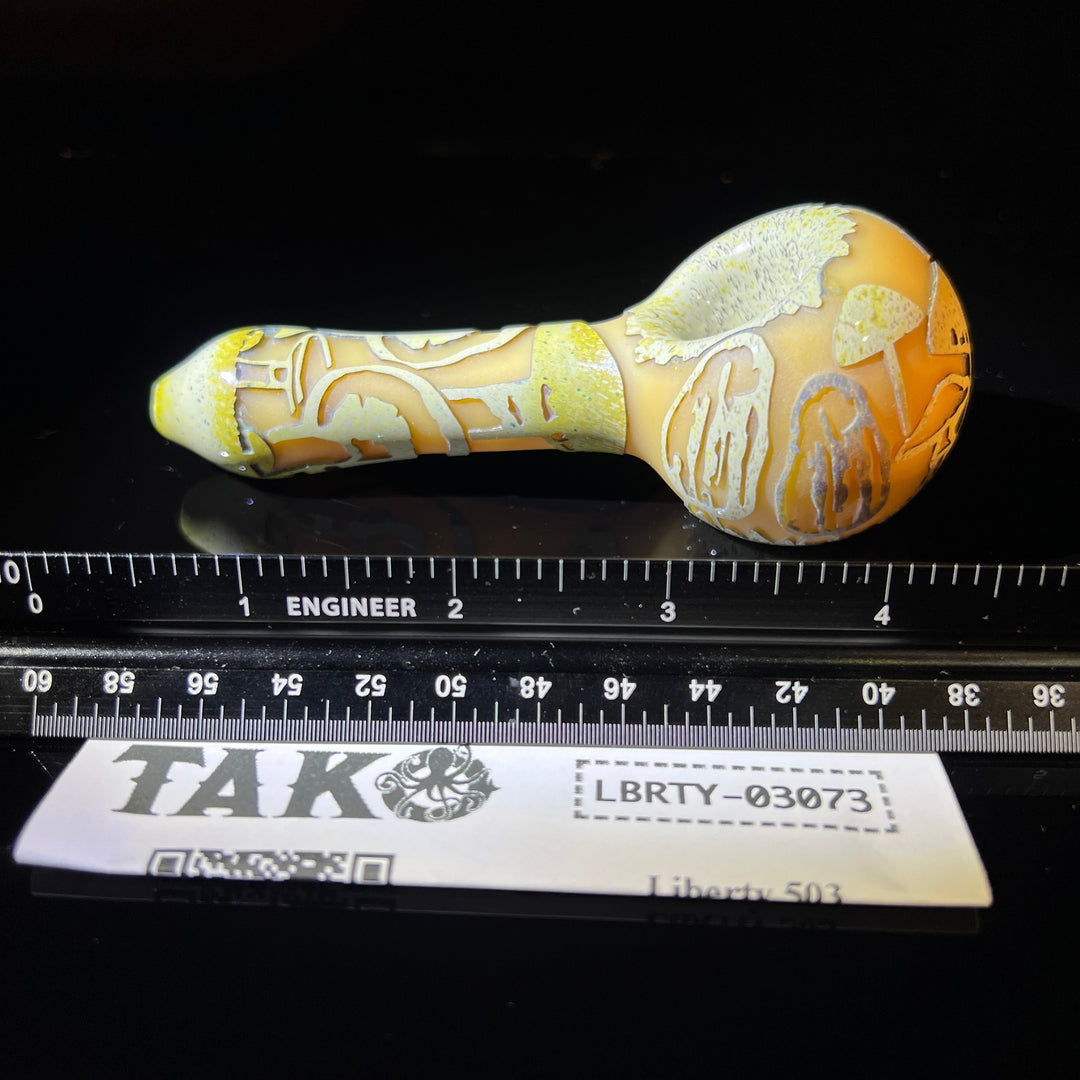 Liberty 503 Deep Carved Pipe Glass Pipe Liberty 503   