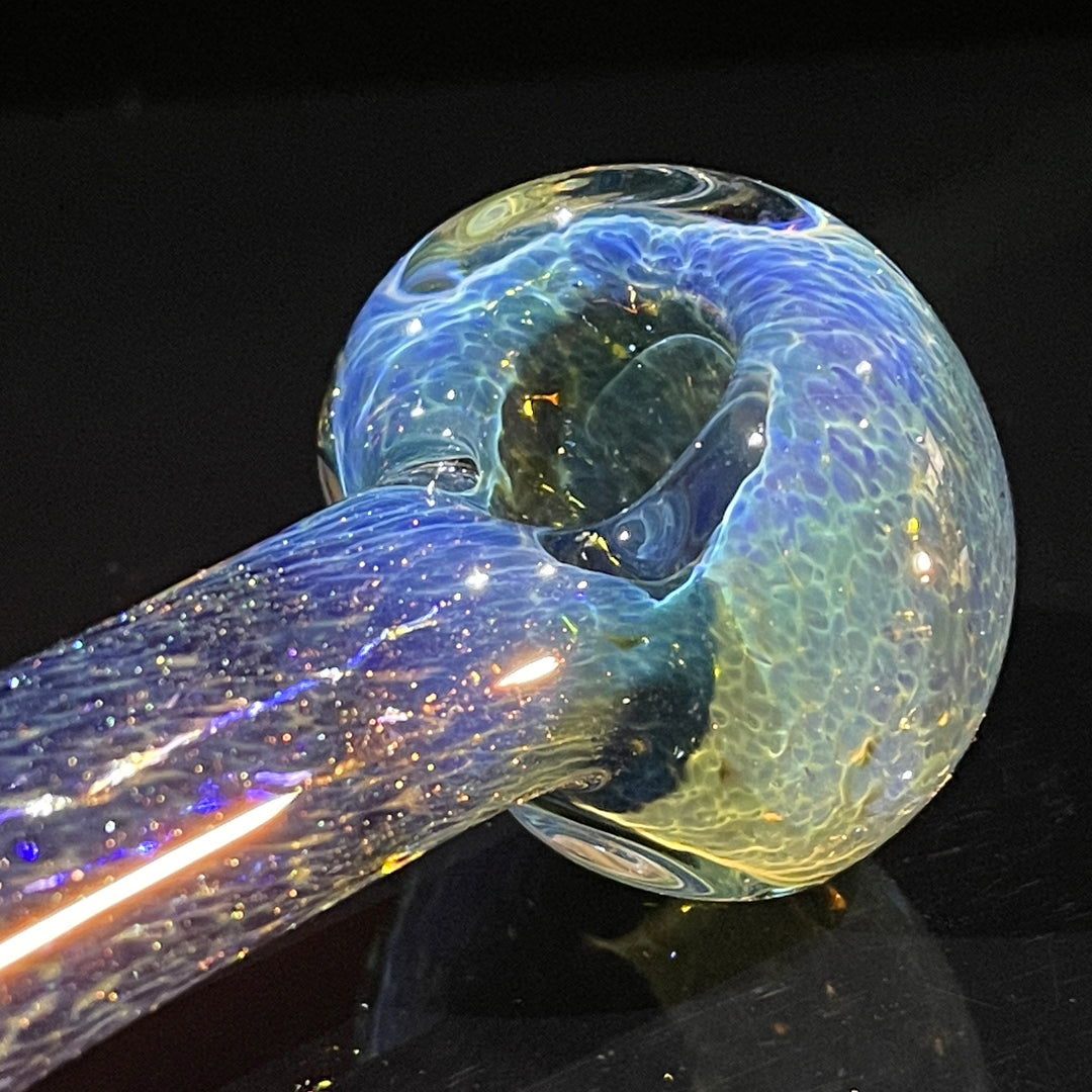 Blue Sea Sparkle Marble Pipe Glass Pipe Beezy Glass   