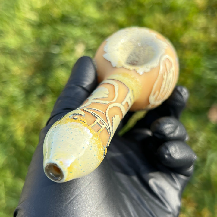 Liberty 503 Deep Carved Pipe Glass Pipe Liberty 503   