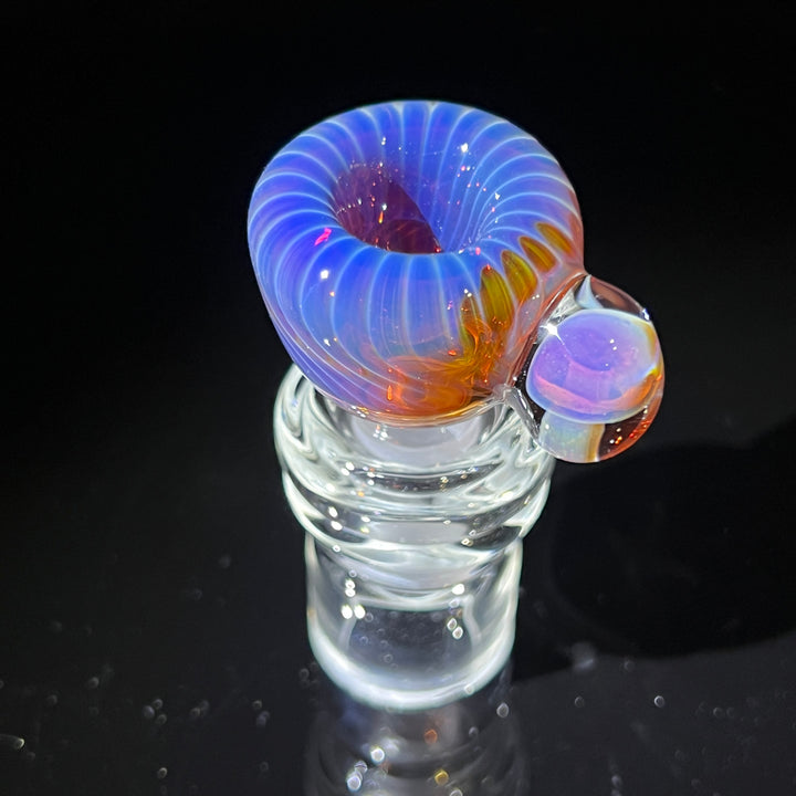 14 mm Earthy Mushroom PullSlide Water Pipe Beezy Glass   
