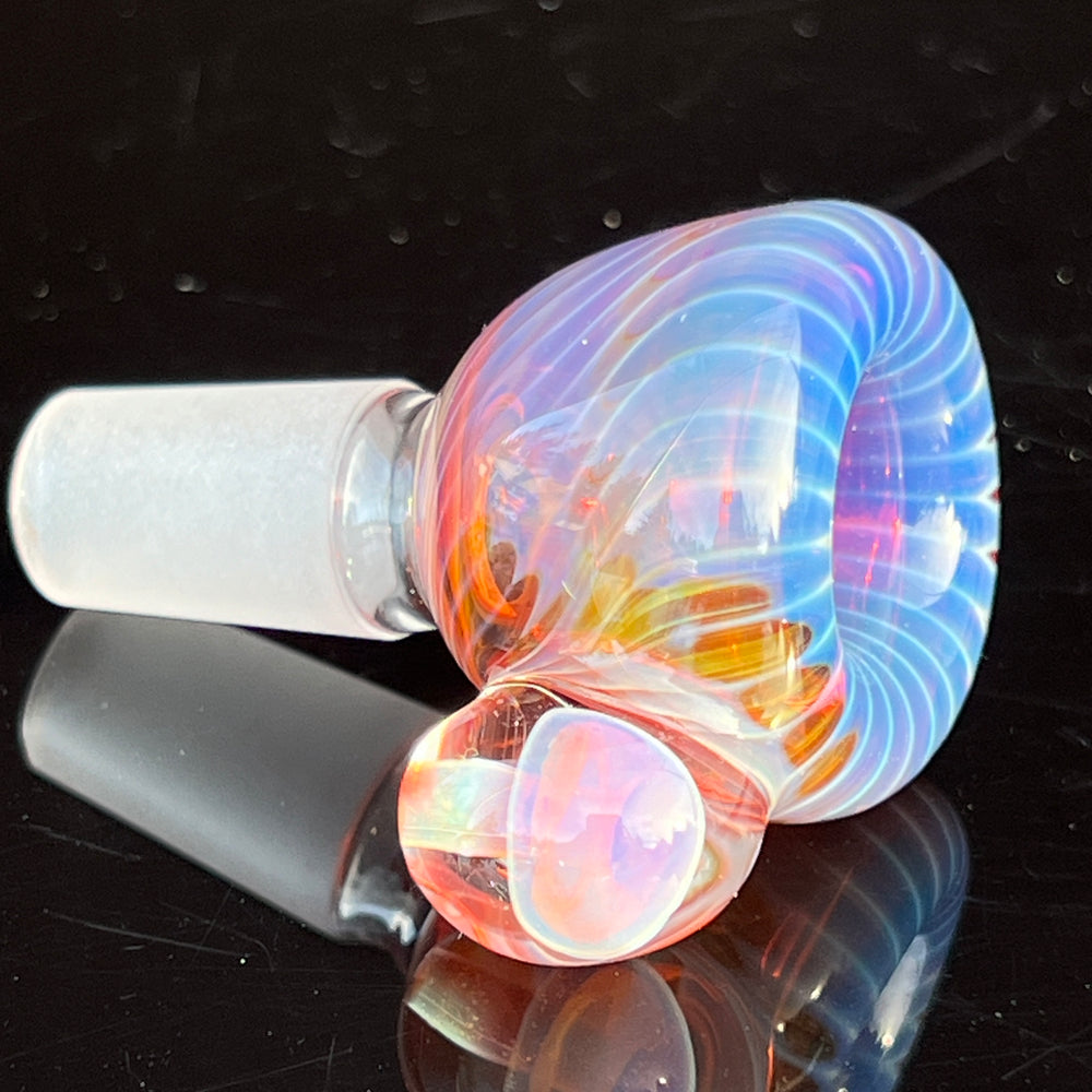 14 mm Earthy Mushroom PullSlide Water Pipe Beezy Glass   