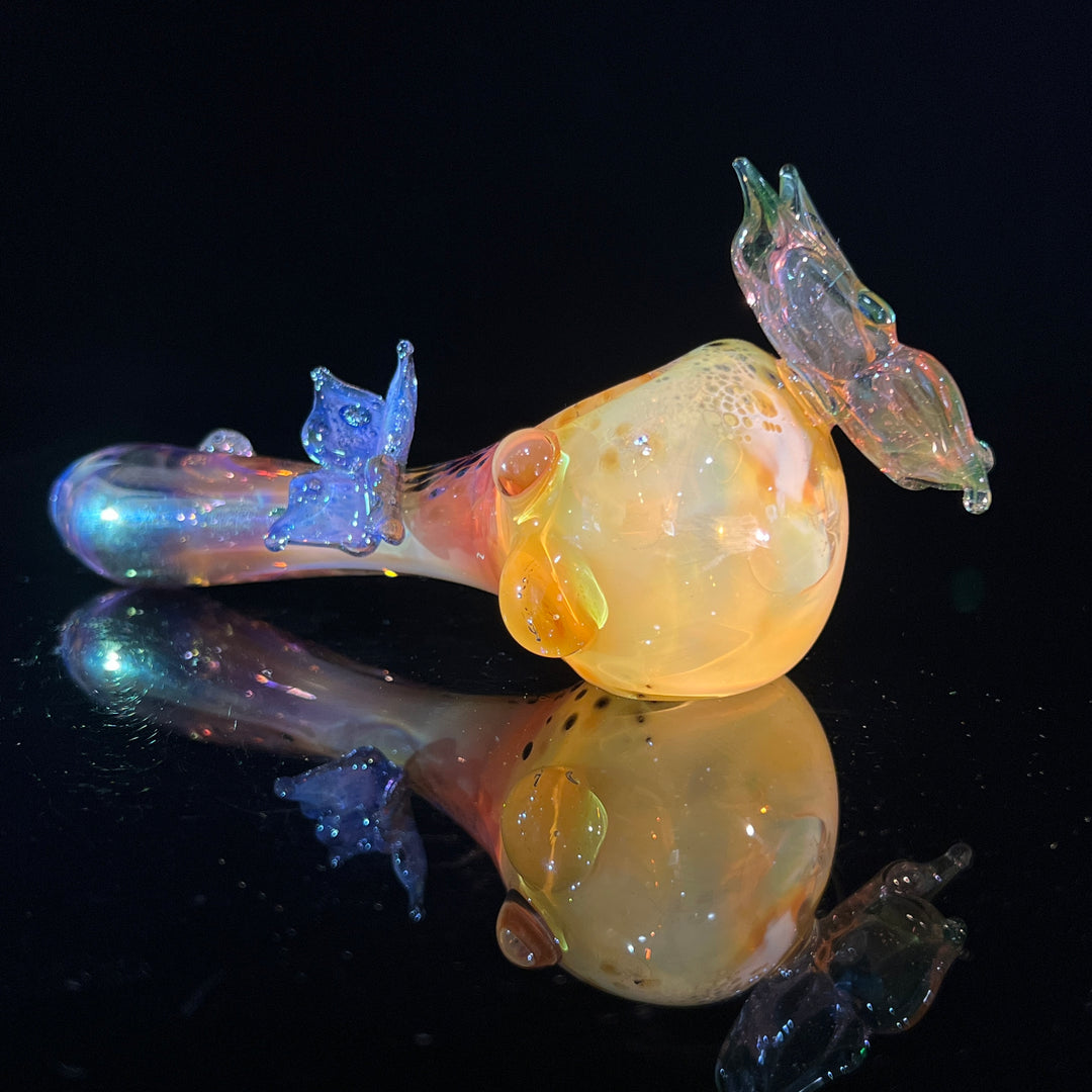 Butterfly Spoon Glass Pipe Street Kitty Glass   