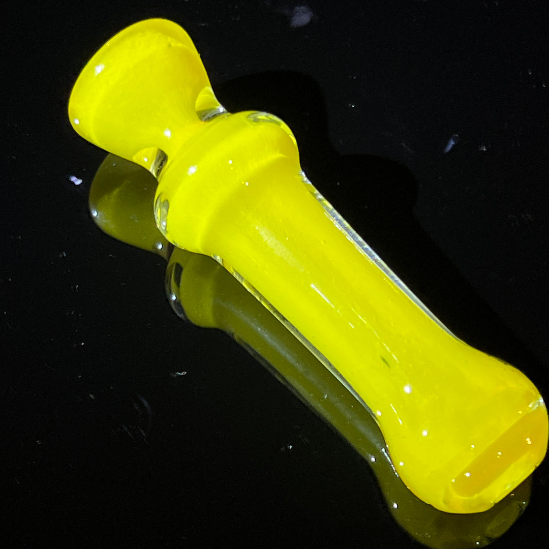 Juicy Yellow Chillum Glass Pipe Schutz Glass   