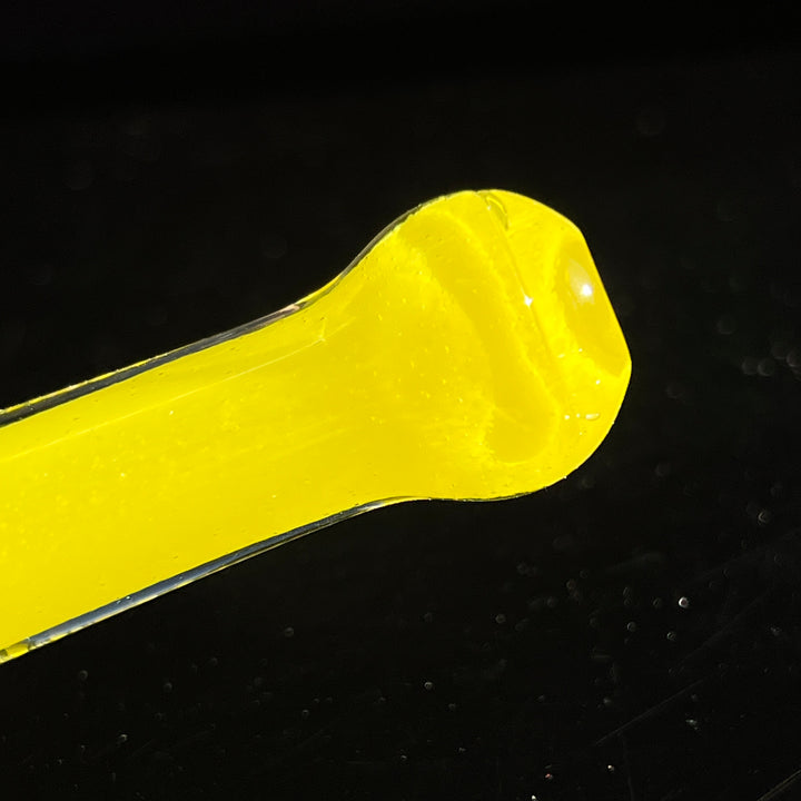 Juicy Yellow Chillum Glass Pipe Schutz Glass   