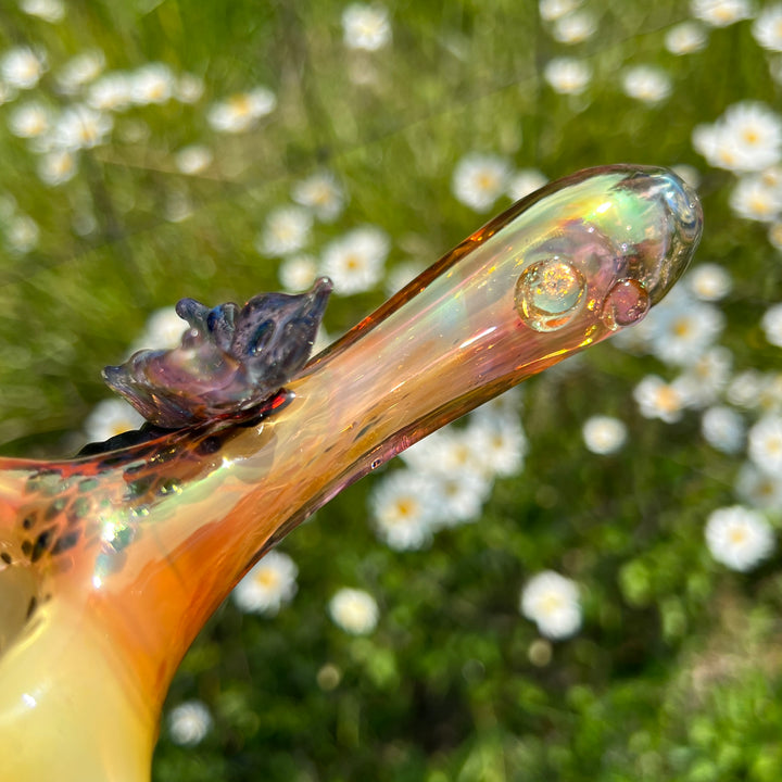 Butterfly Spoon Glass Pipe Street Kitty Glass   