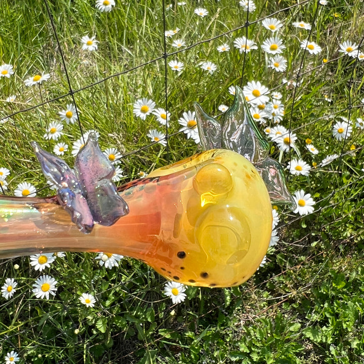 Butterfly Spoon Glass Pipe Street Kitty Glass   