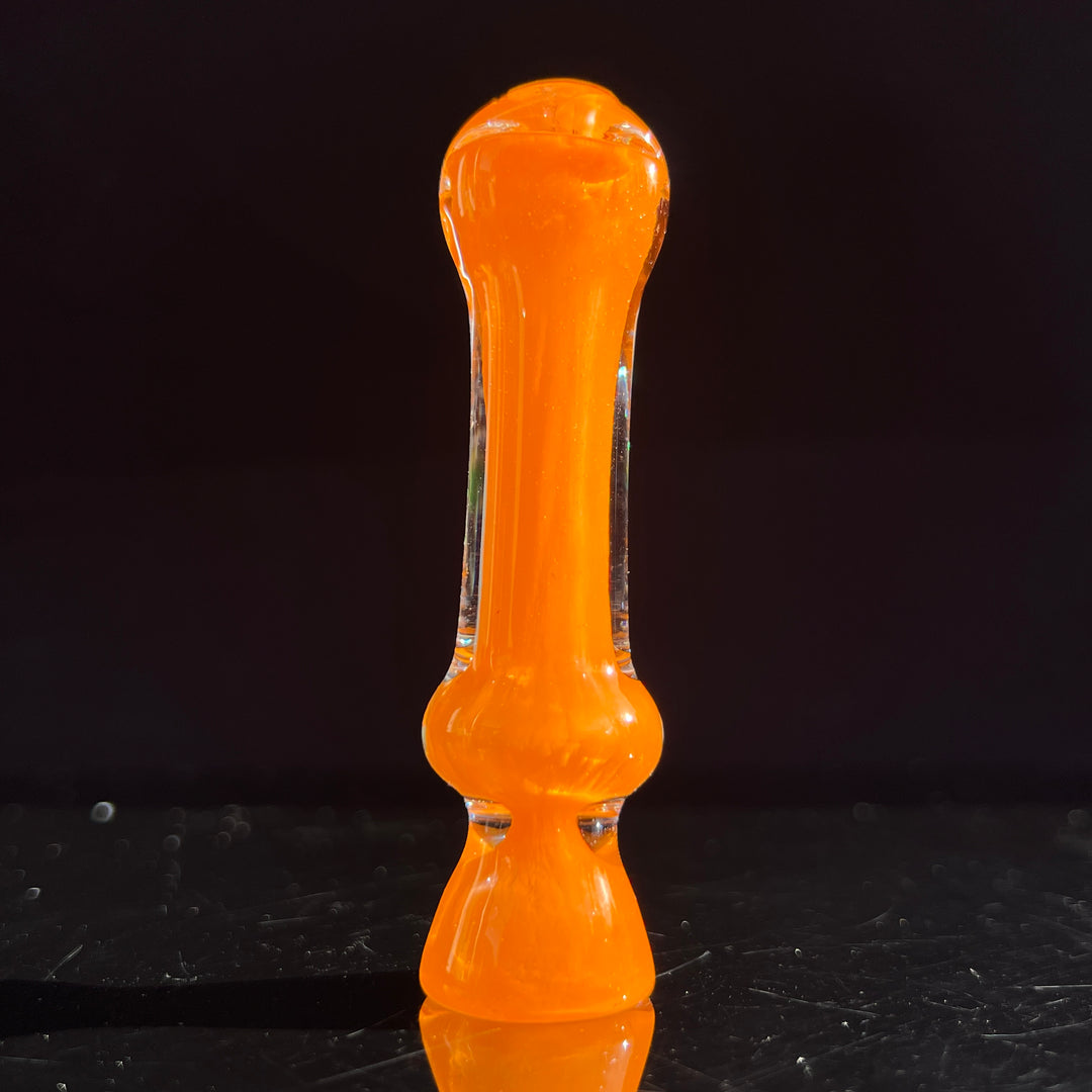 Juicy Tangerine Chillum Glass Pipe Schutz Glass   