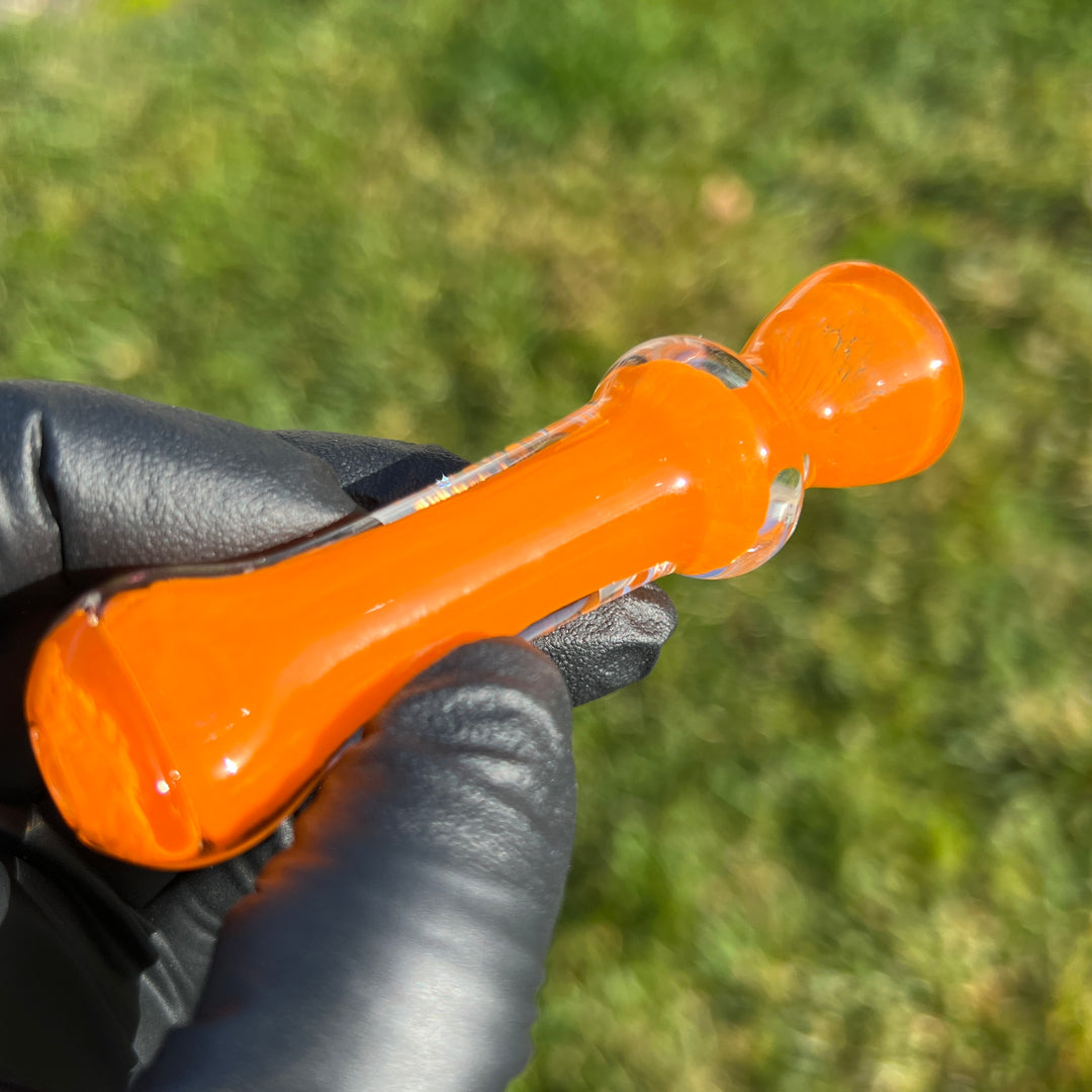 Juicy Tangerine Chillum Glass Pipe Schutz Glass   