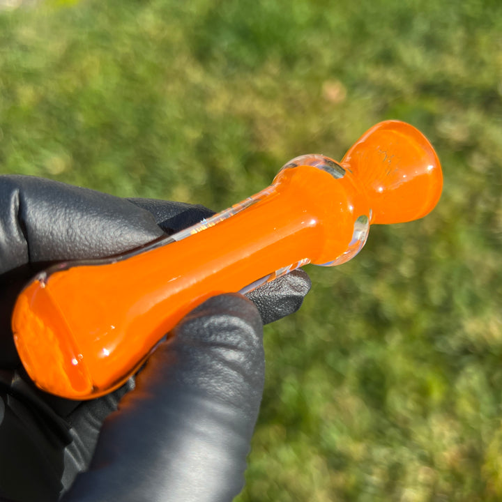 Juicy Tangerine Chillum Glass Pipe Schutz Glass   